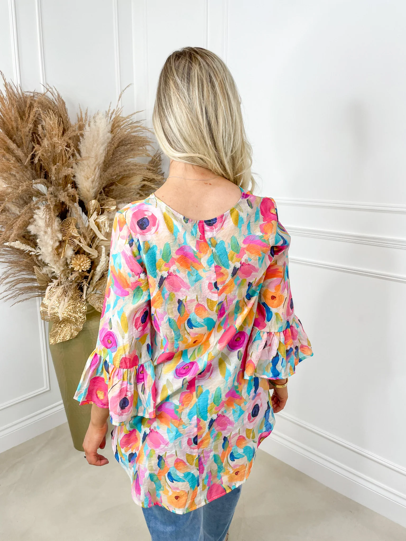 Abigail Top - Bold Multi Floral - Image 7