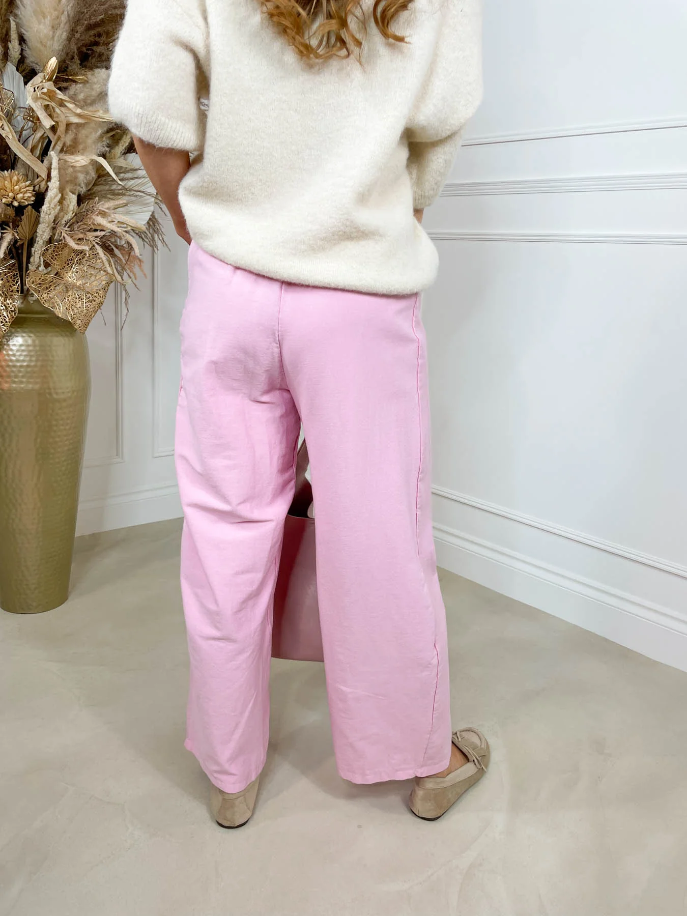 Barrel Leg Magic Pant - Pink - Image 4