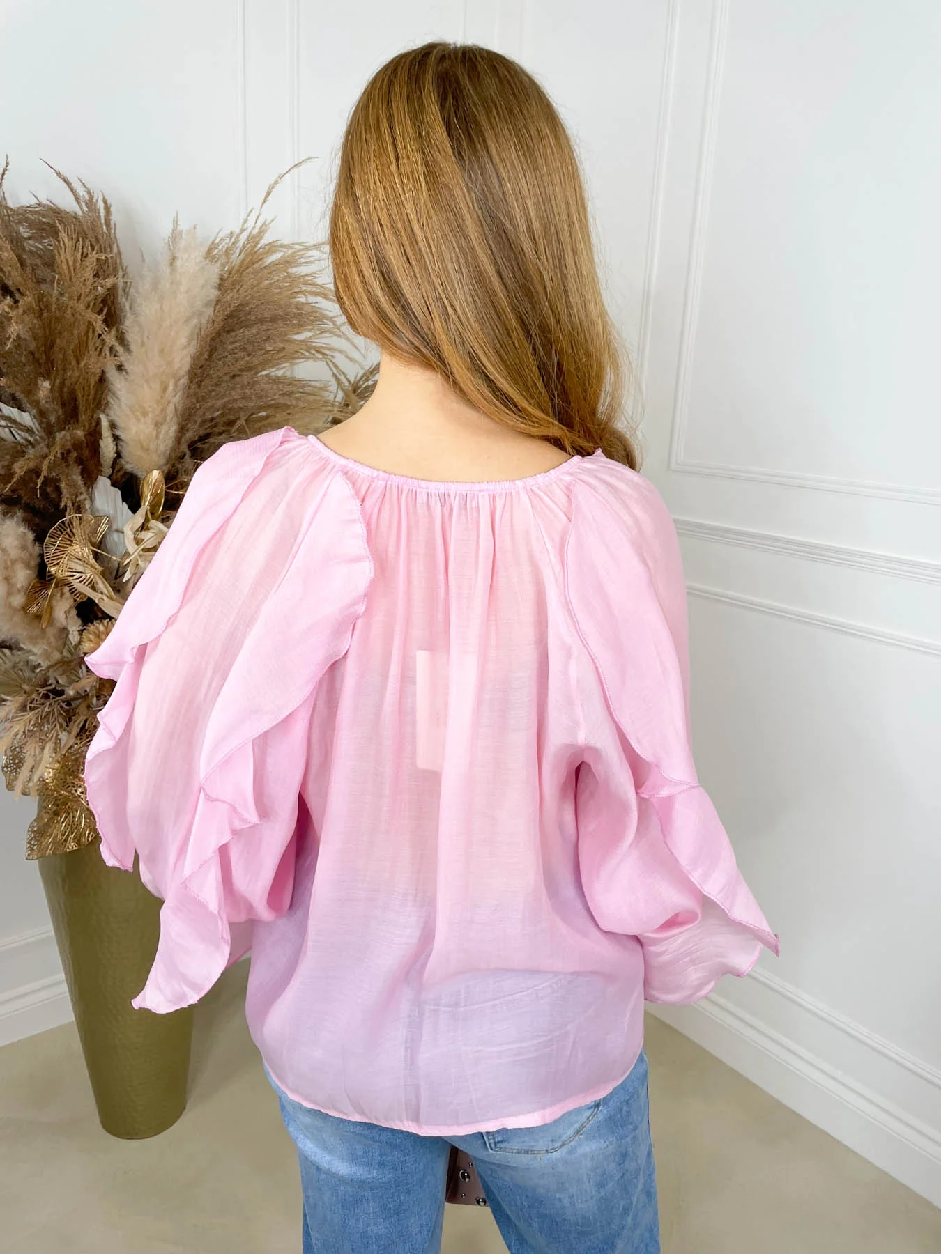 Aurelia Frill Blouse - Pink - Image 5