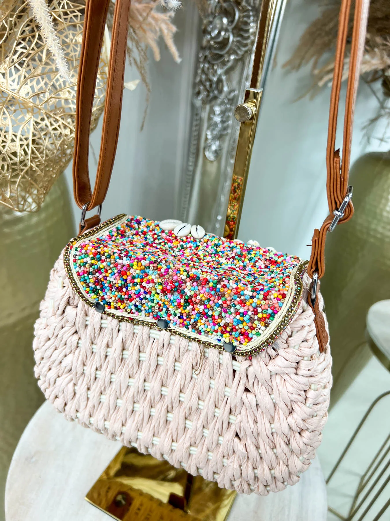 Beadie Bag - Pink - Image 3