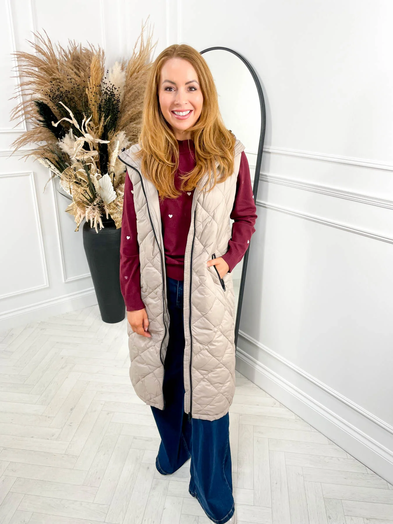 Coffee Run Gilet - Beige - Image 2