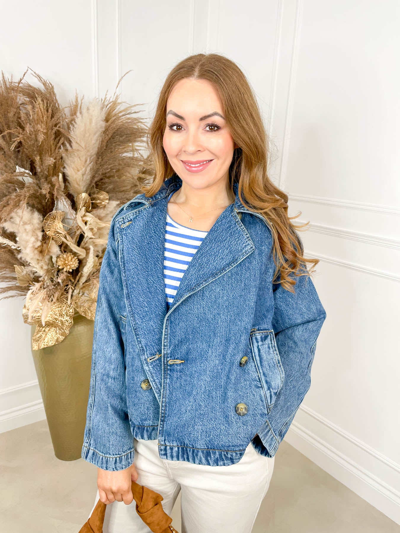 Darcy Denim Trench Jacket - Image 4