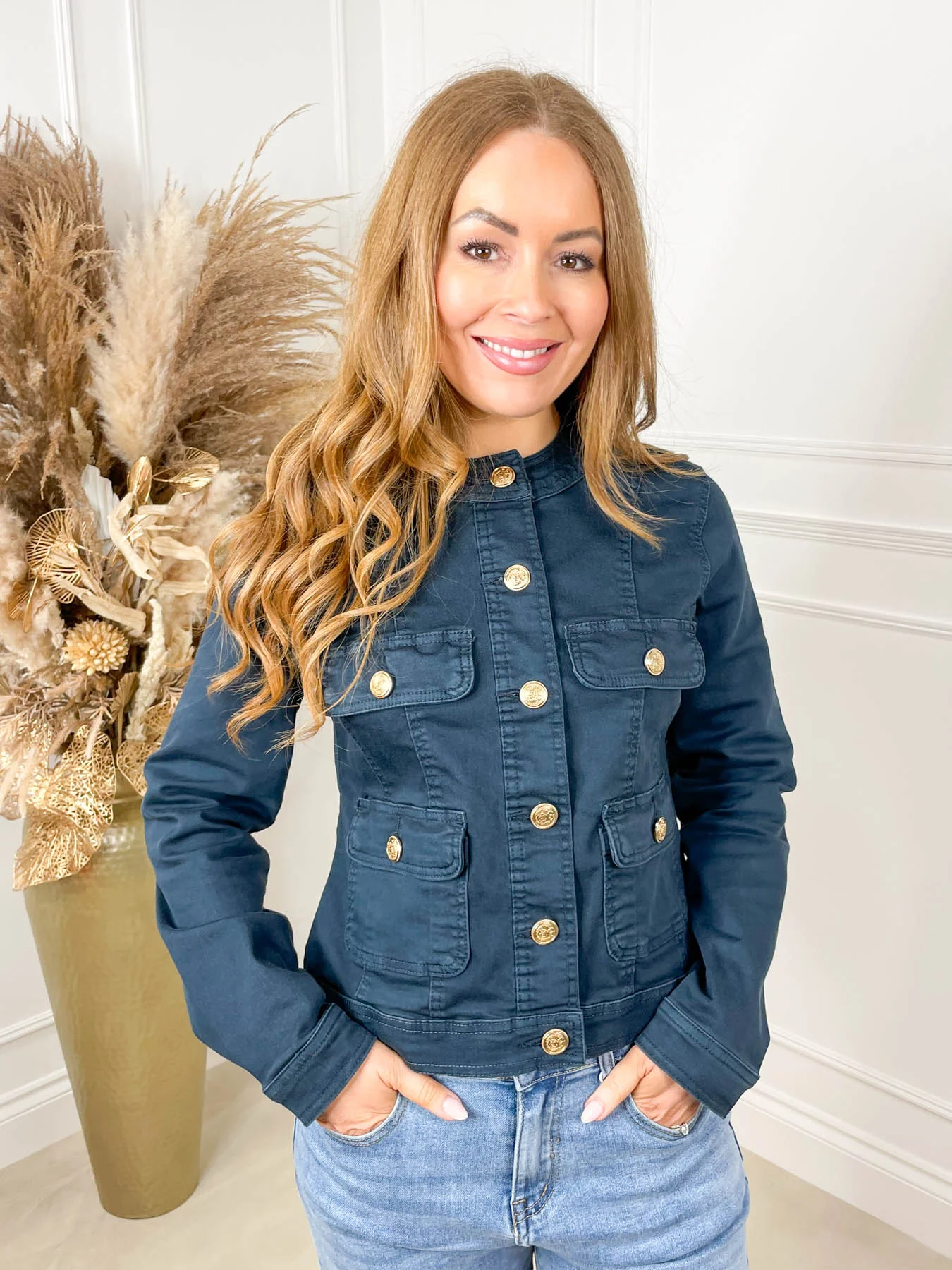 Demi Denim Jacket - Navy - Image 6