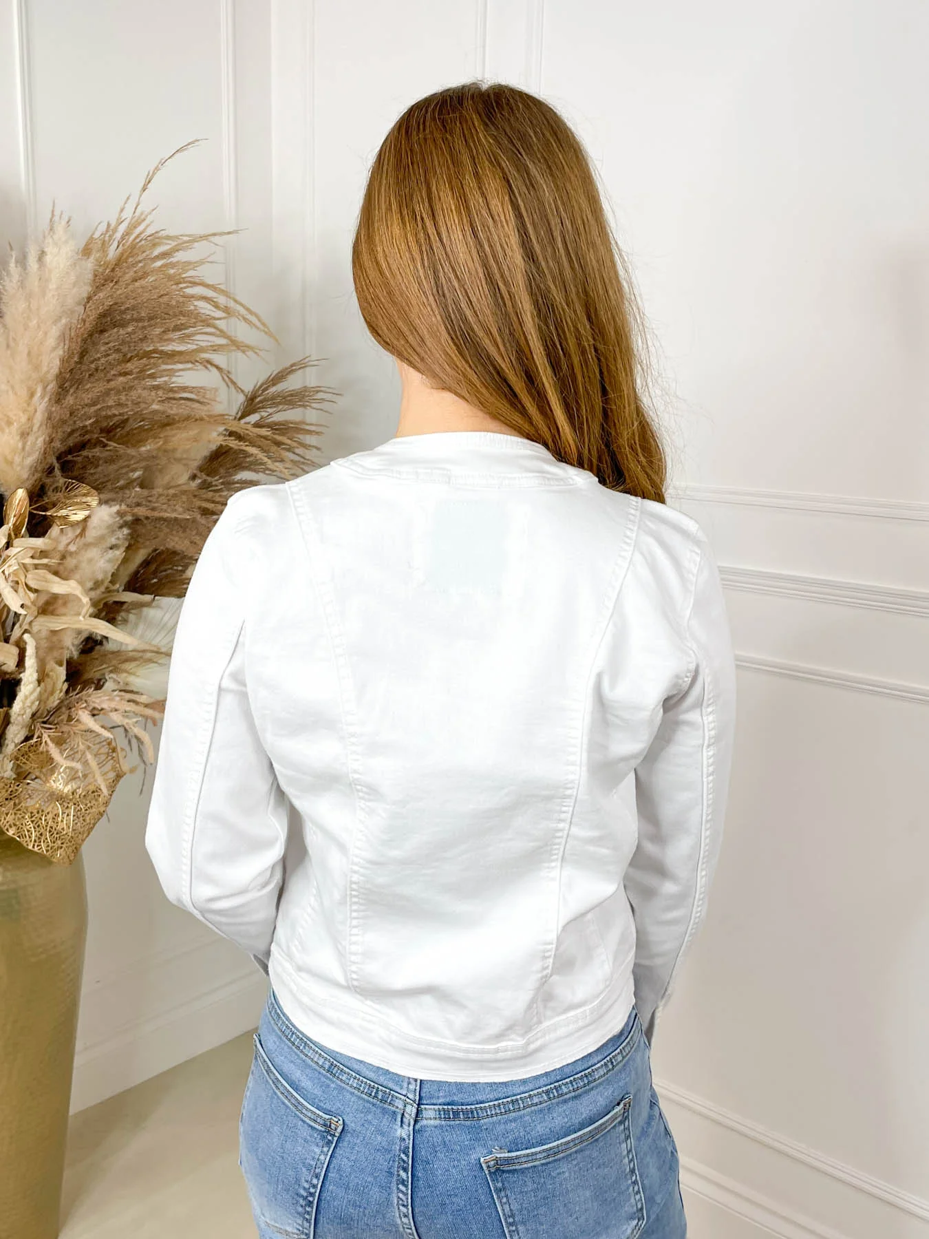 Demi Denim Jacket - White - Image 4