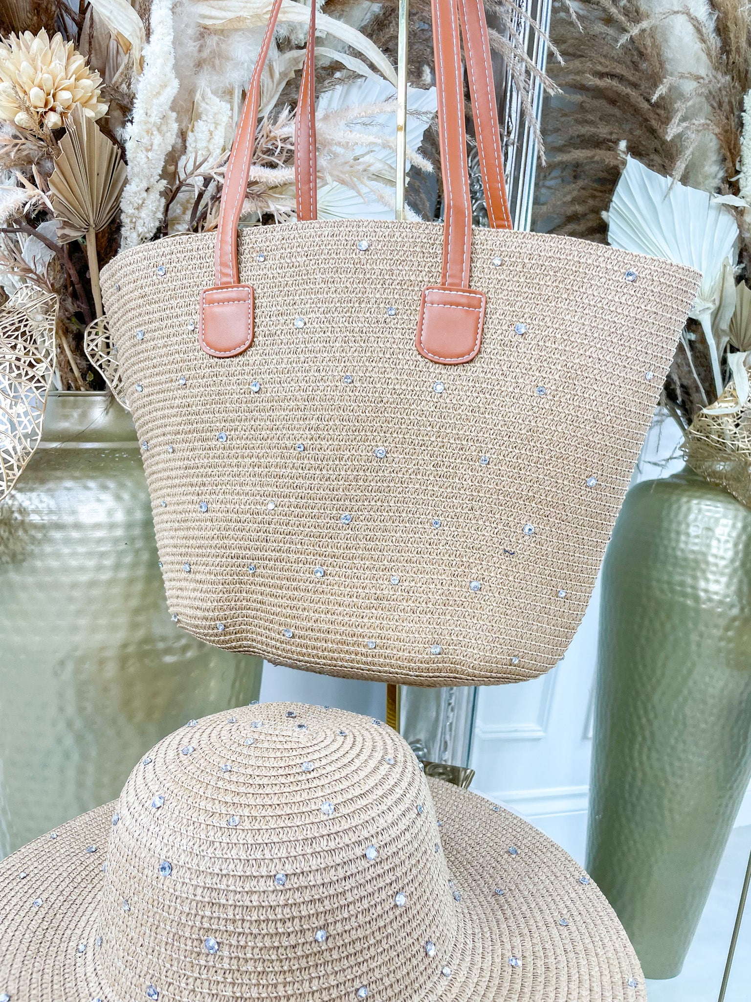 Diamontè Beach Bag And Hat Set - Image 3