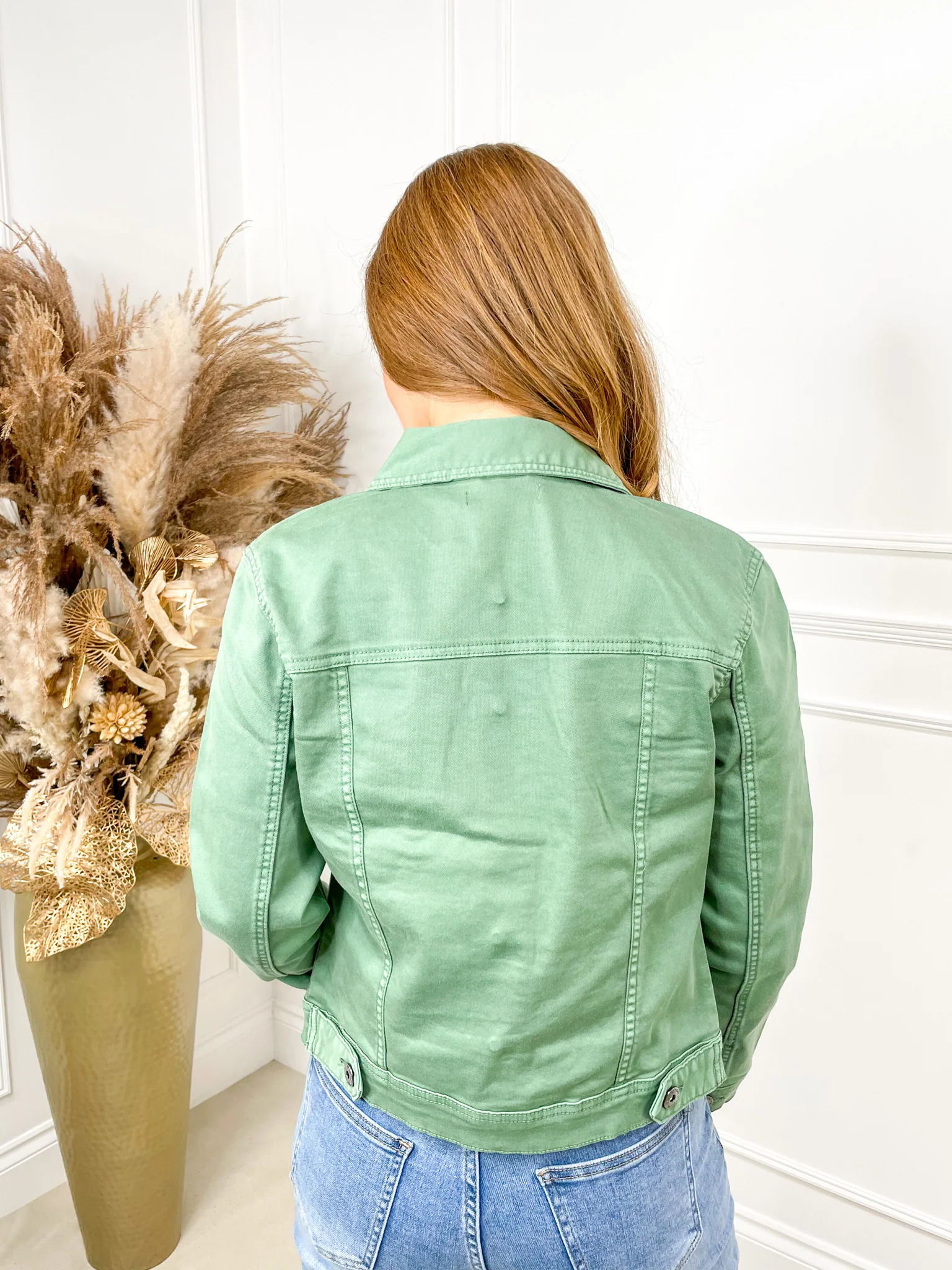 Donna Denim Jacket- Khaki - Image 5