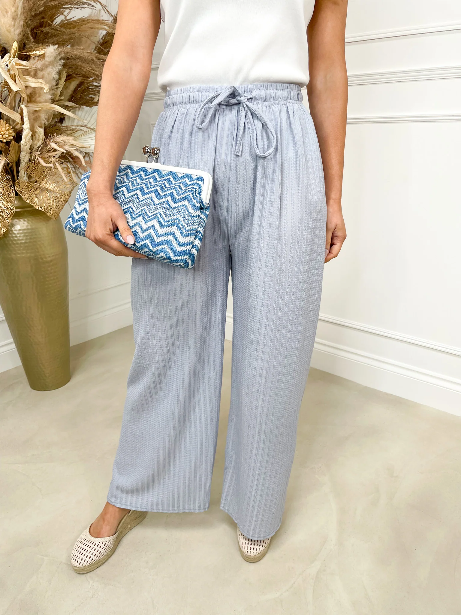 Ella Trouser - Light Blue - Image 3