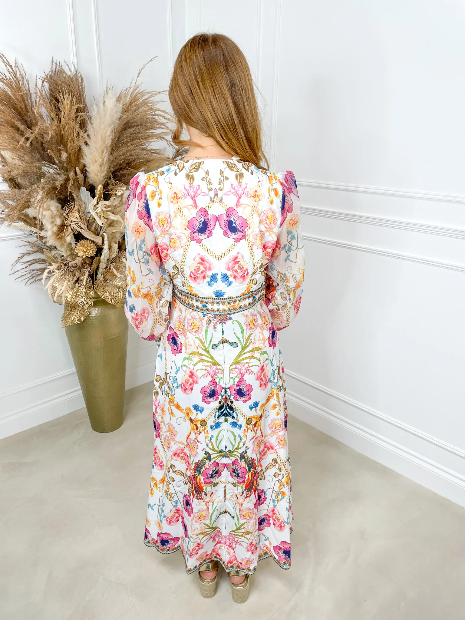 Kendall Dress - White Multi - Image 6
