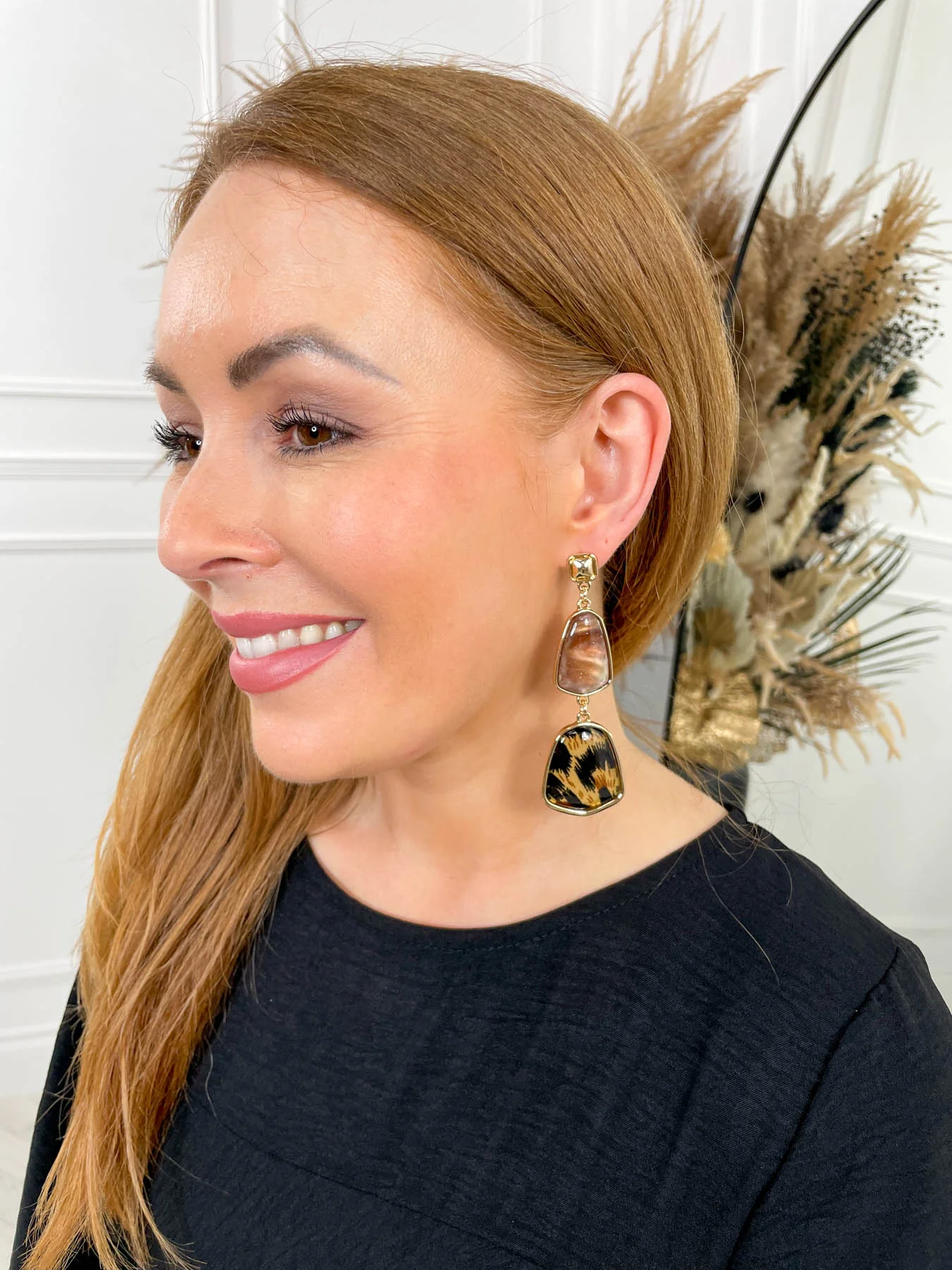 Esme Earrings - Brown - Image 3
