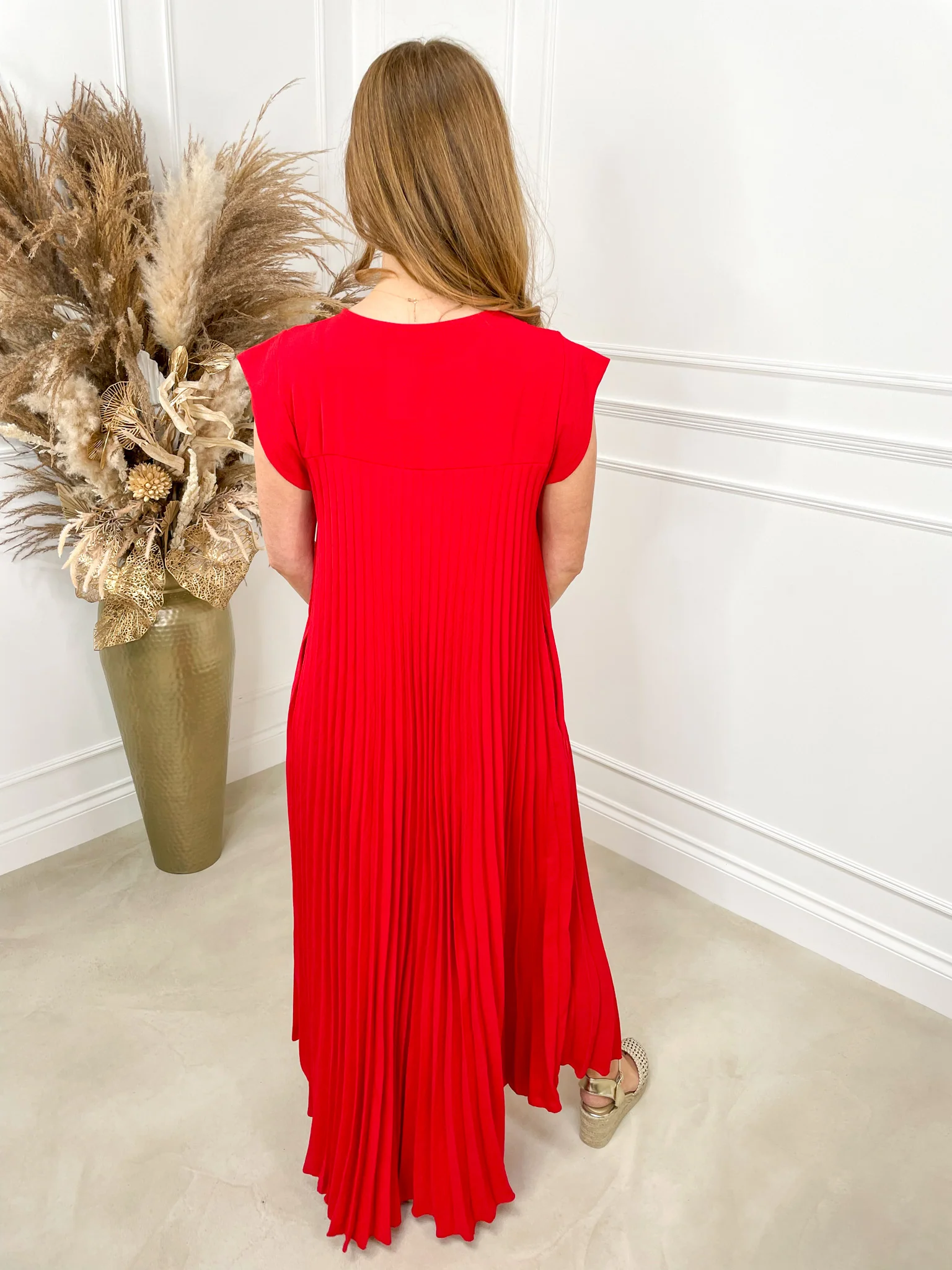 Everyday Dress - Red - Image 4