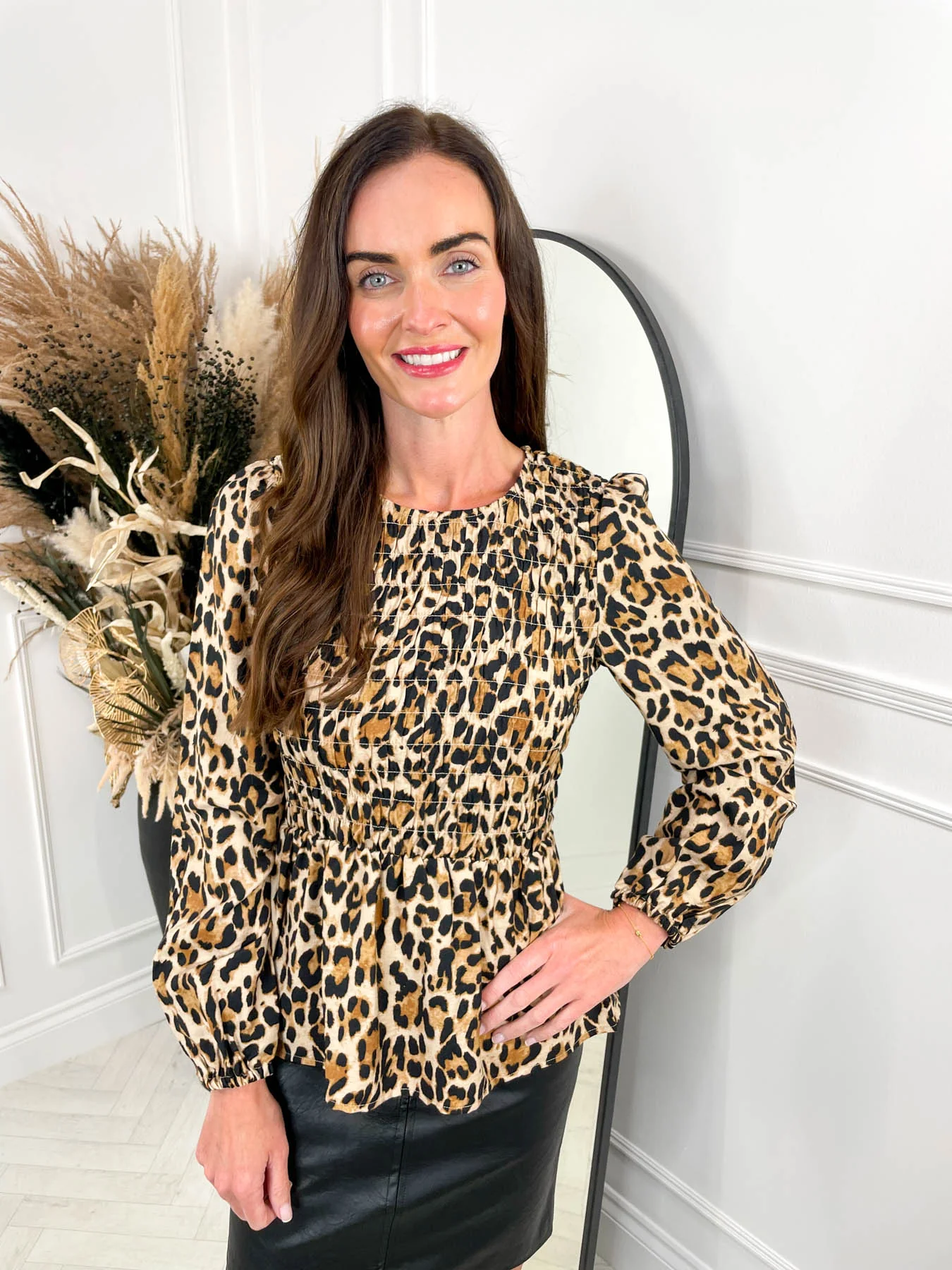 Anna Blouse - Leopard - Image 2