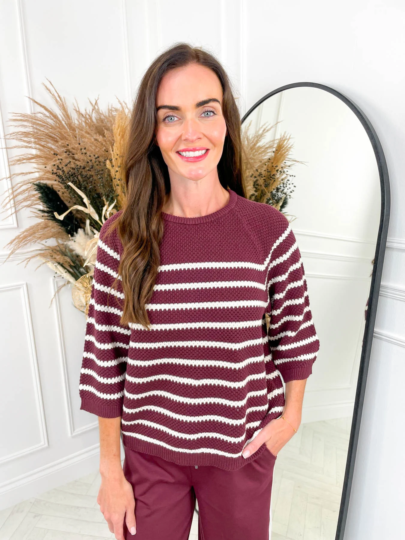 Harlay Knit - Burgundy - Image 3