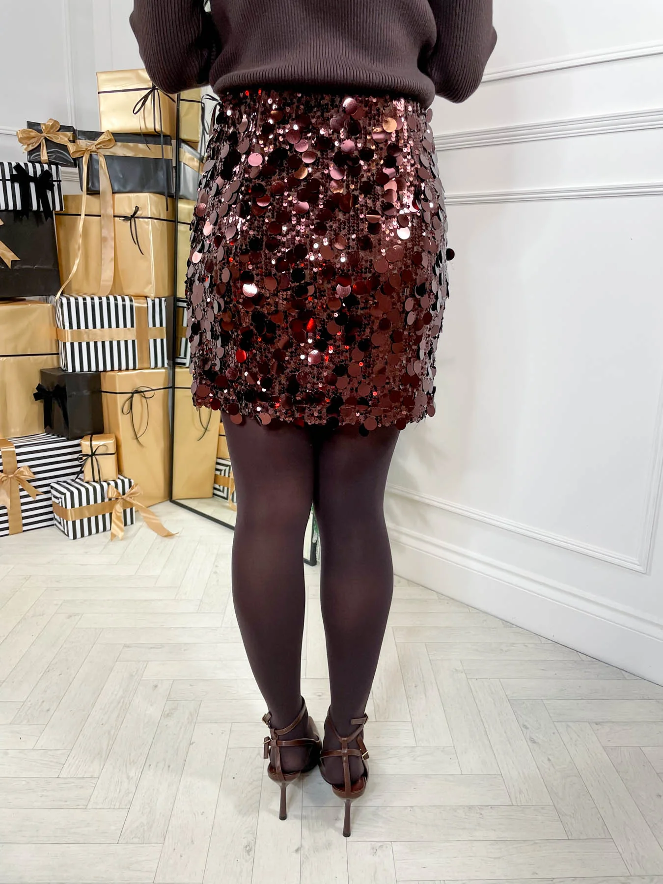 Joy Mini Skirt - Chocolate - Image 5
