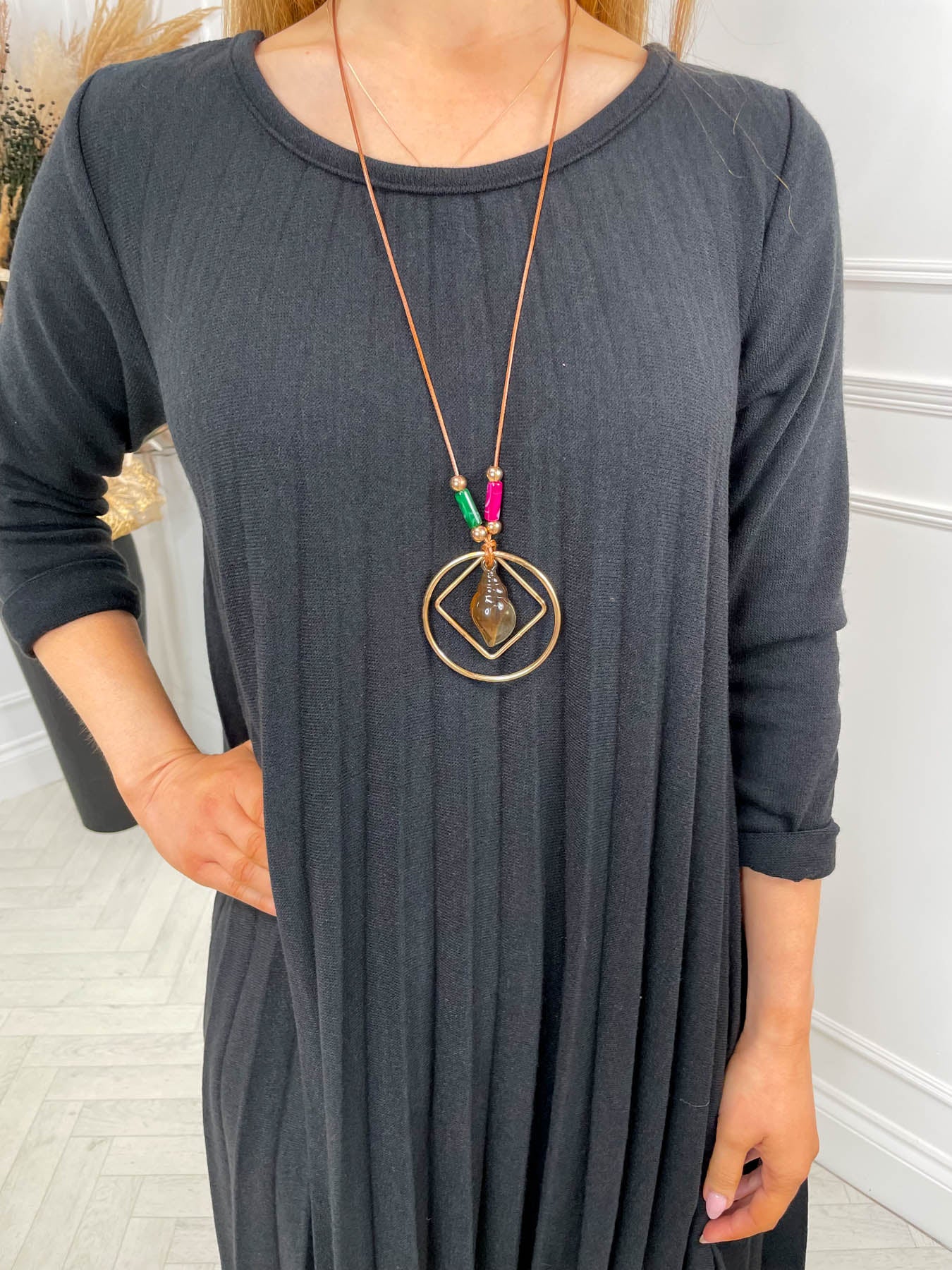 Katie Knitted Dress - Black - Image 6