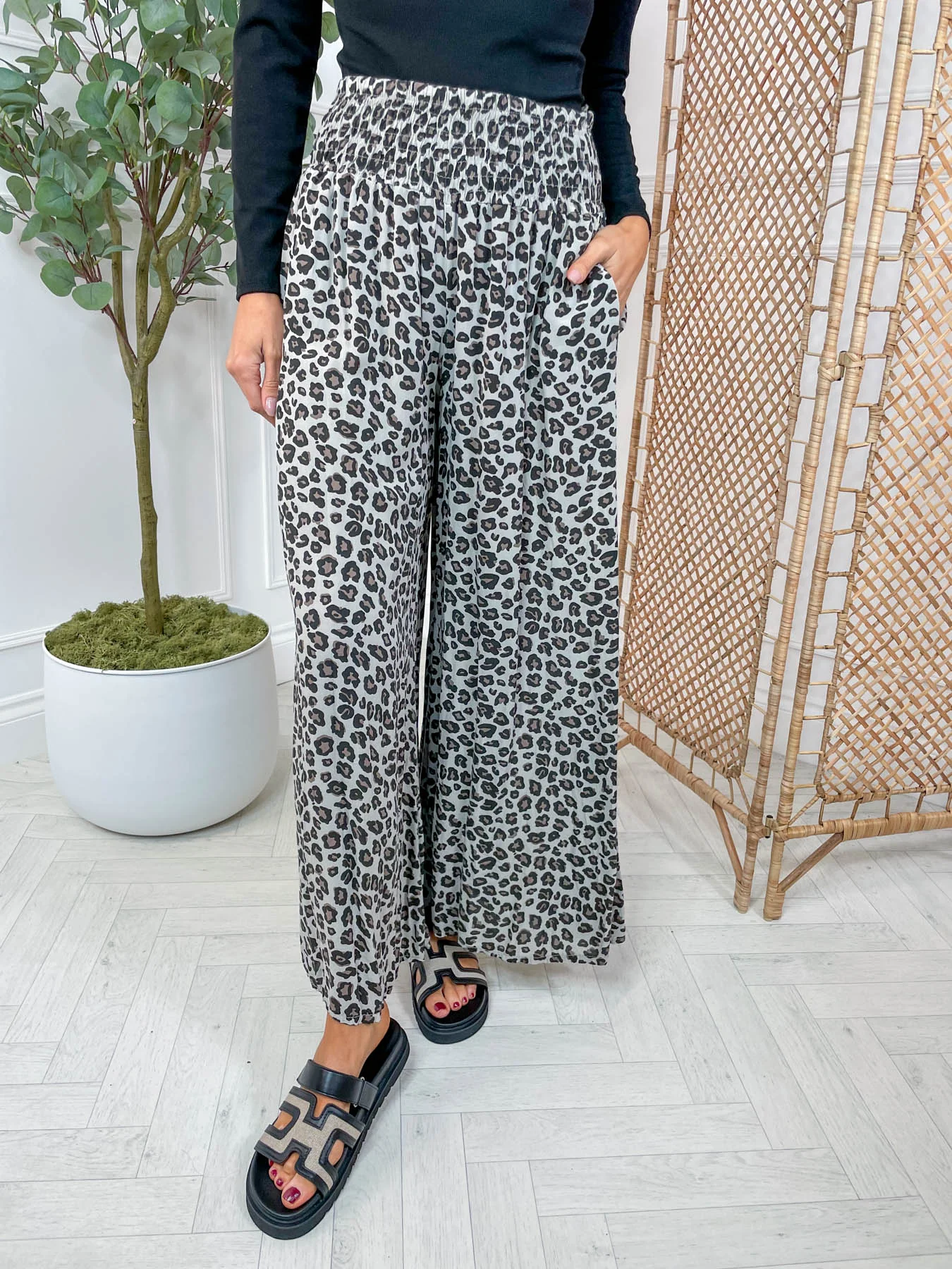 Leopard Palazzo Pant - 6 Colours - Image 6