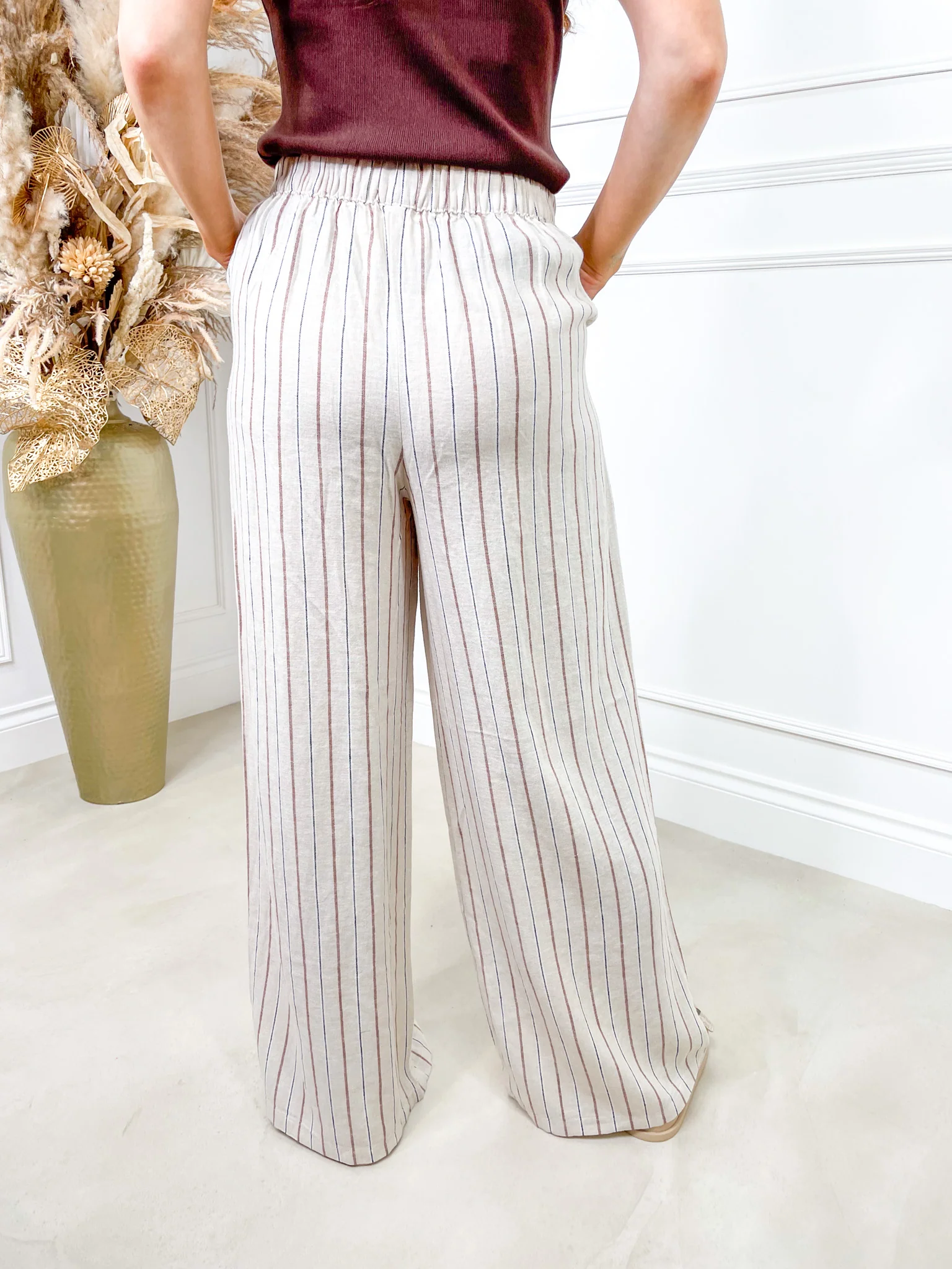 Linno Linen Stripe Trouser - Image 7