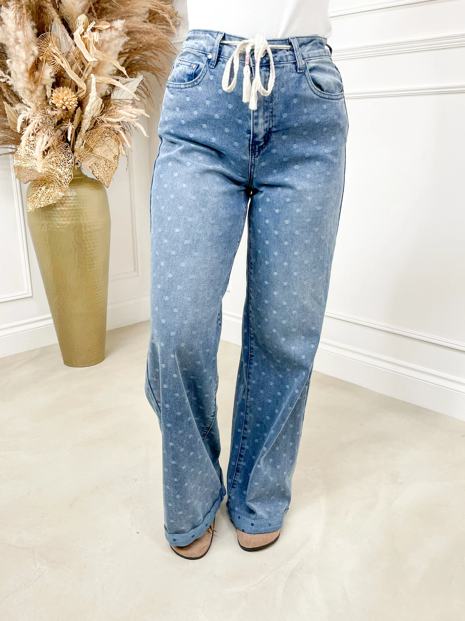 Lola Polka Wide Leg Jean - Image 3