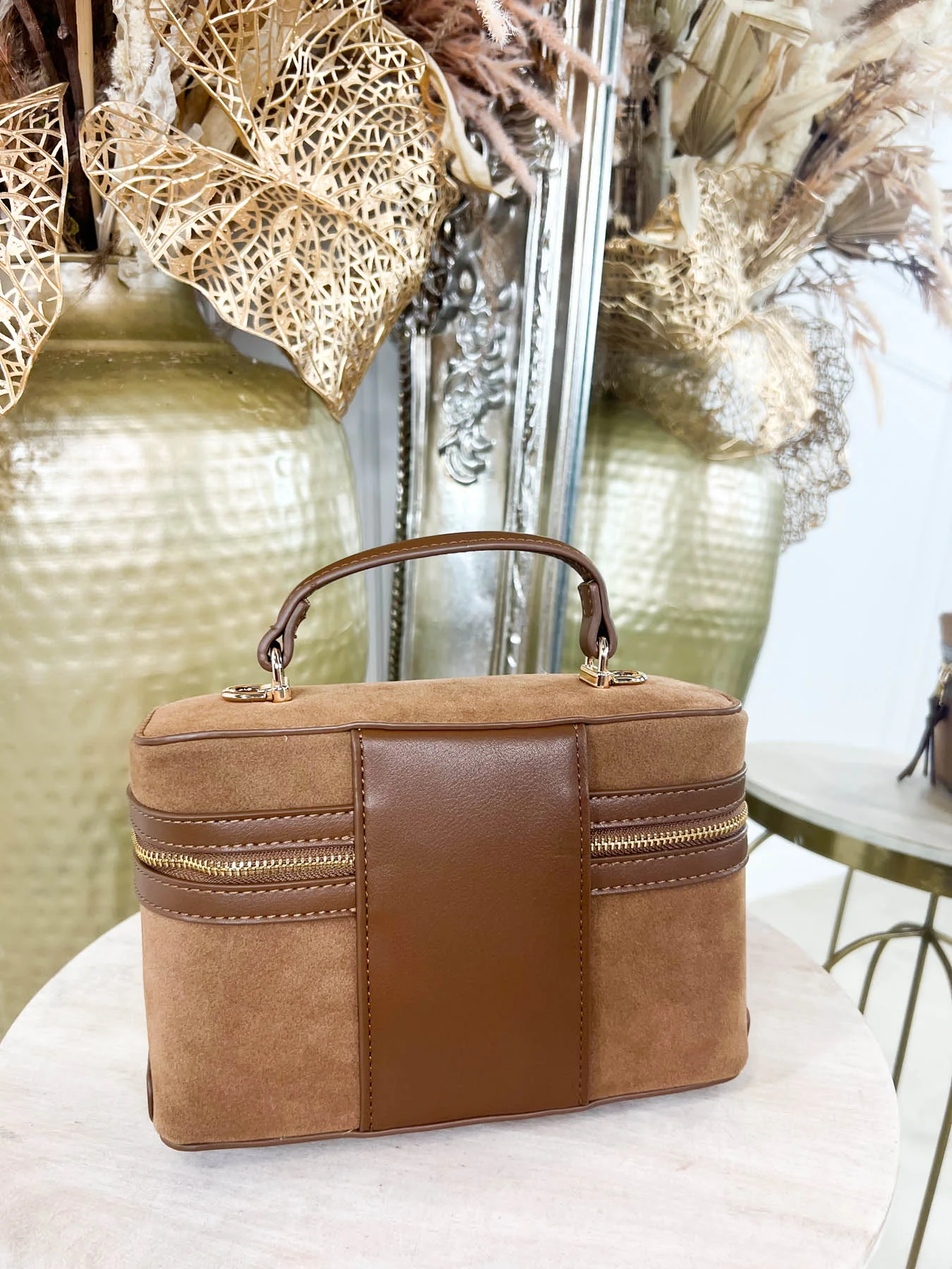 Lydia Suedette Bag - Brown - Image 3