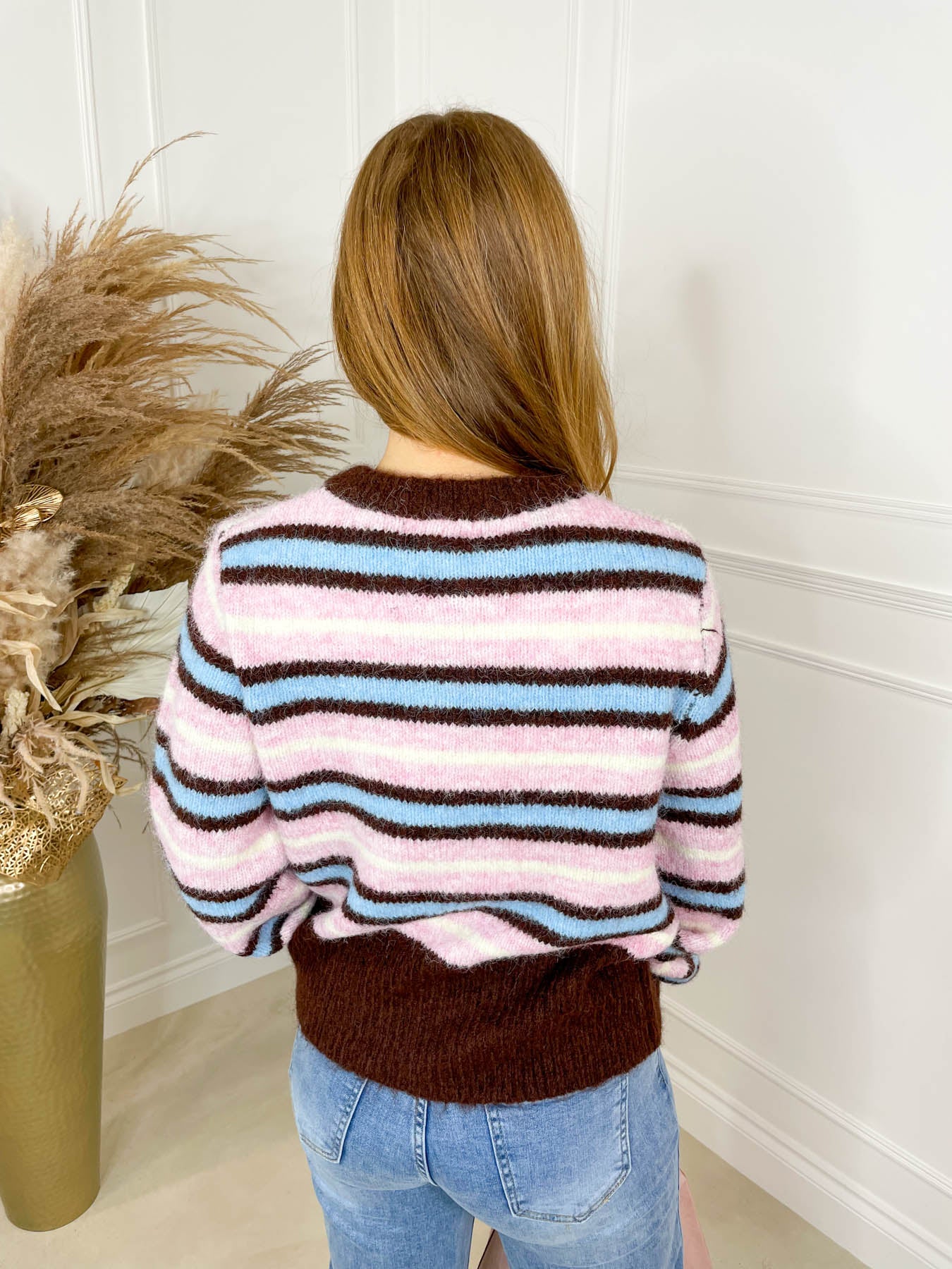 Maeve Gemstone Button Cardigan - Multi Stripe - Image 6
