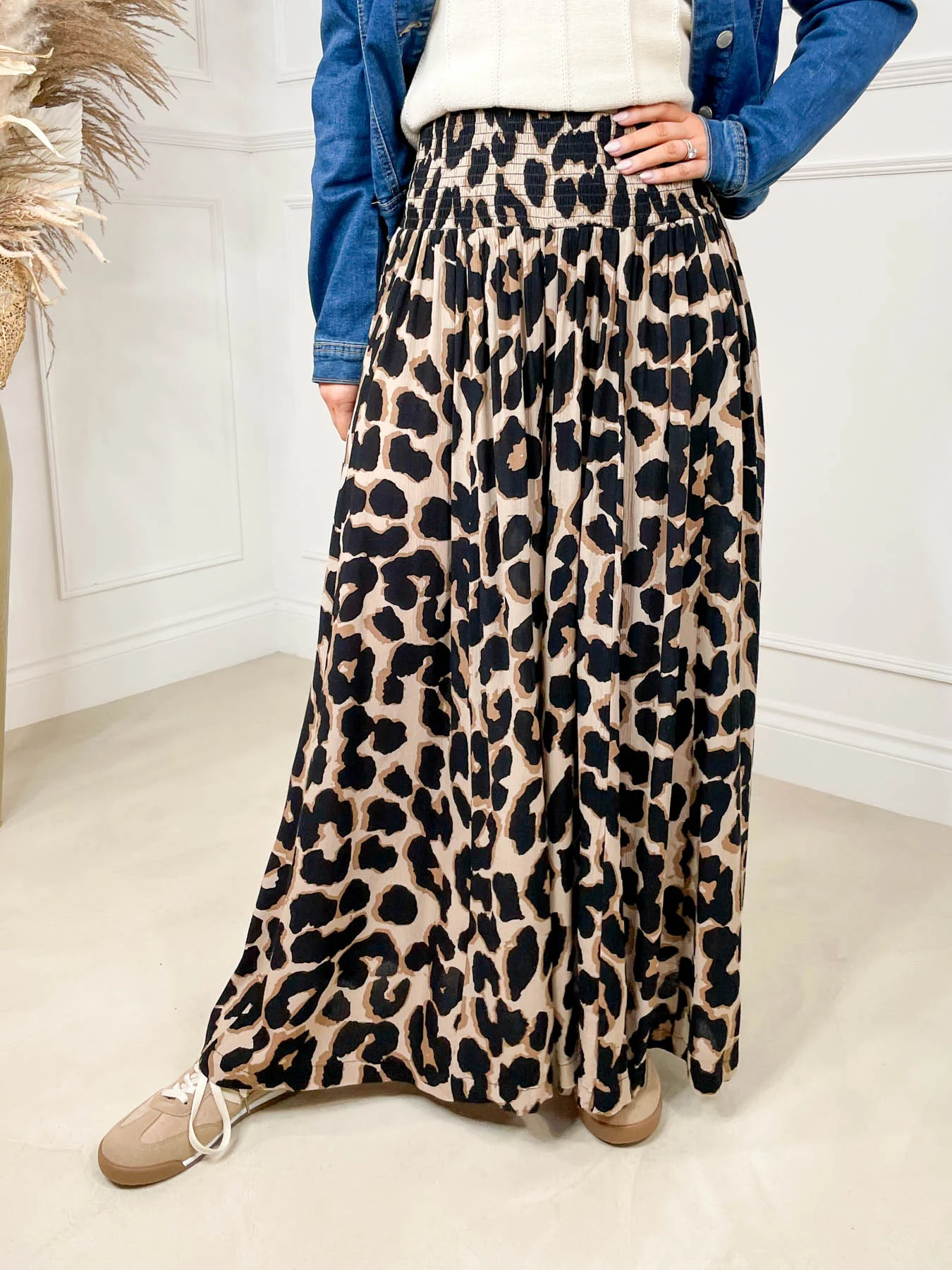 Nala Palazzo Pants - Brown Leopard - Image 2