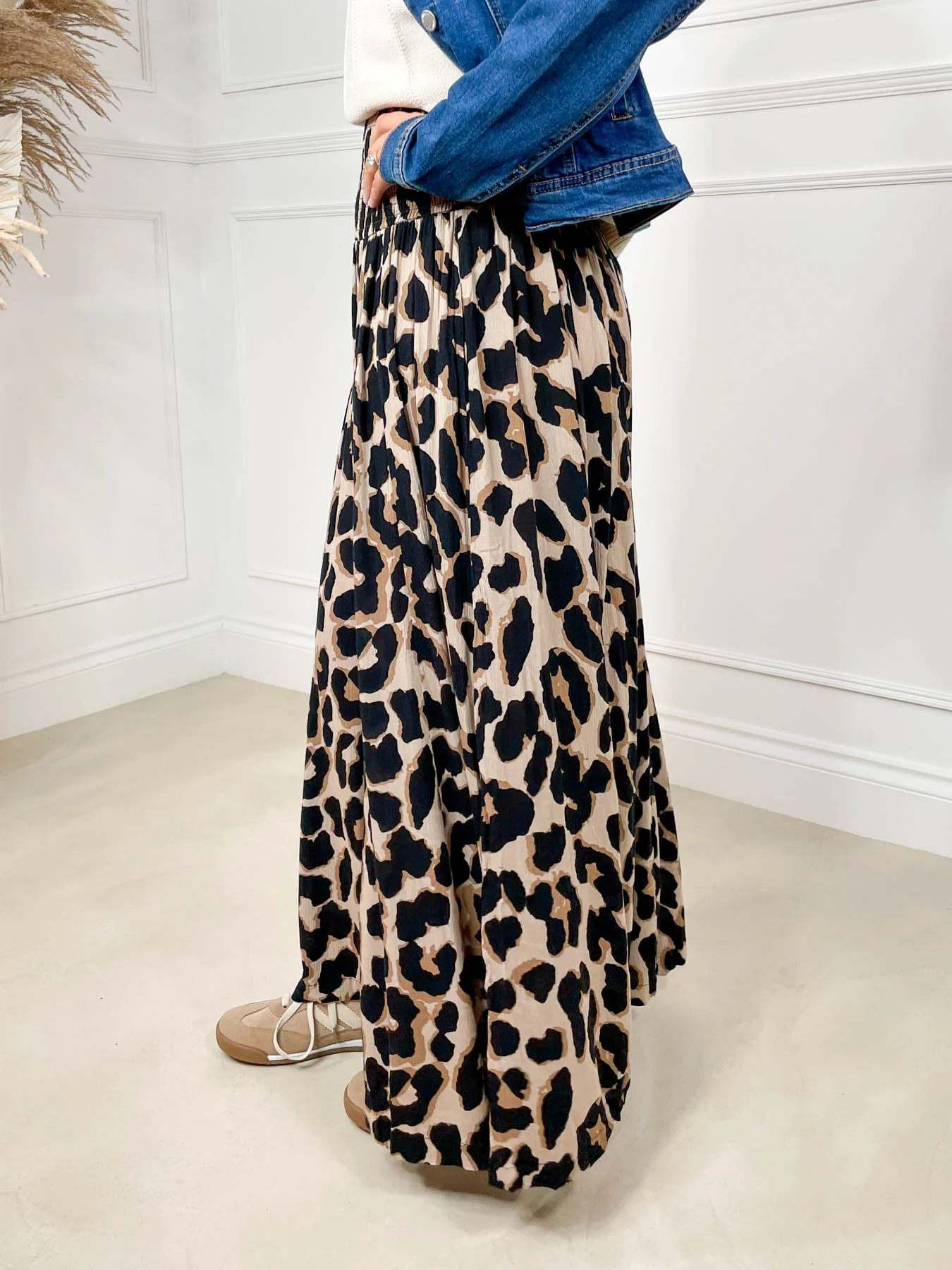 Nala Palazzo Pants - Brown Leopard - Image 4