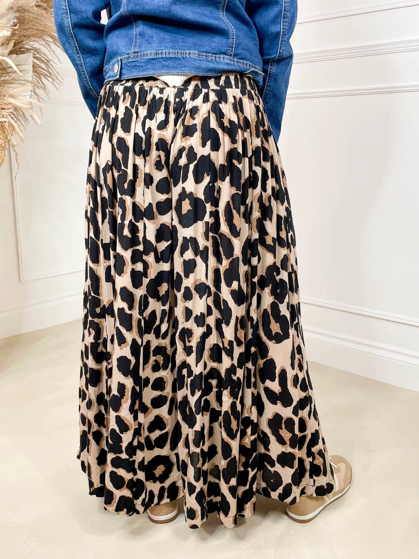 Nala Palazzo Pants - Brown Leopard - Image 5