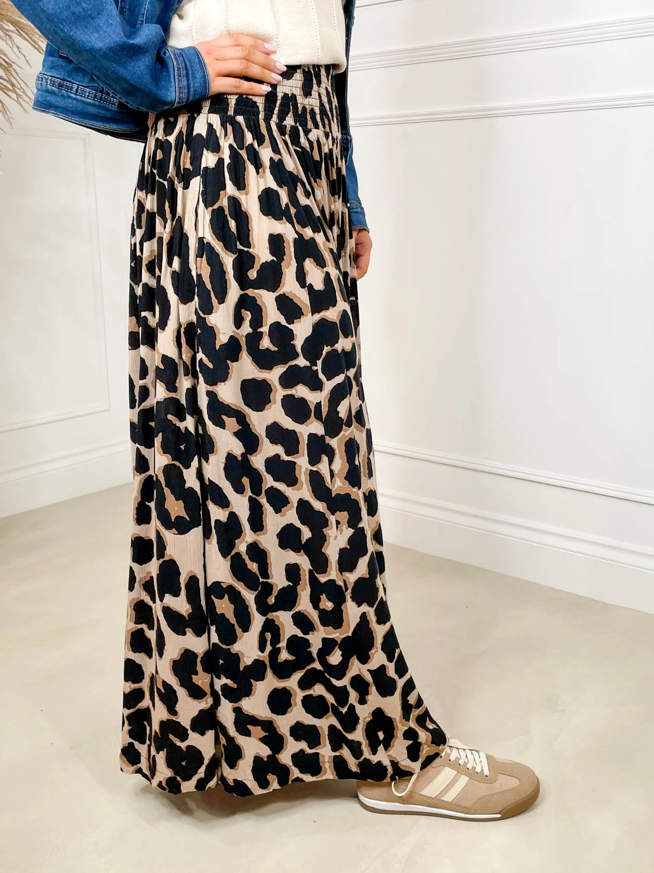 Nala Palazzo Pants - Brown Leopard - Image 6