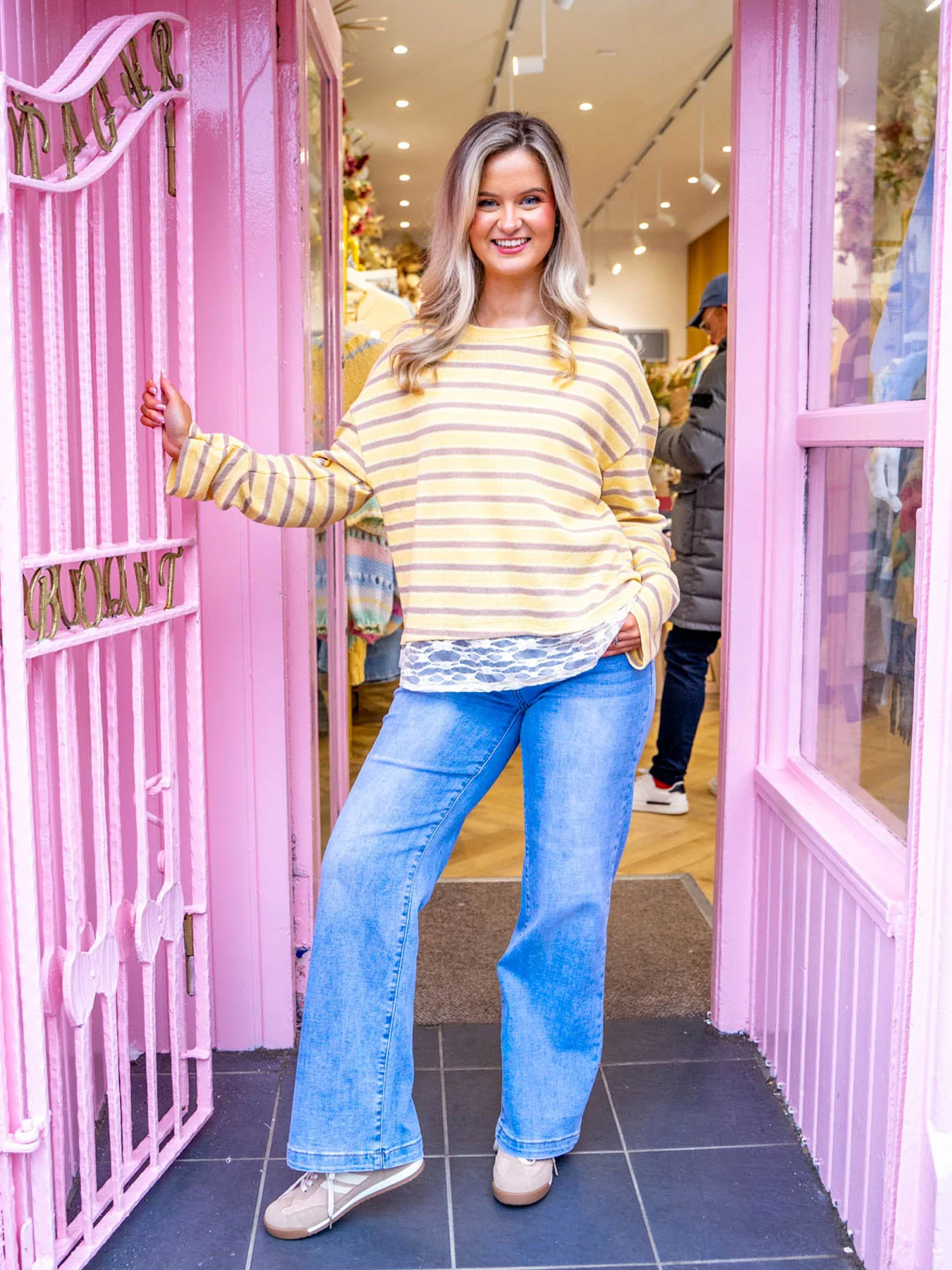 Noah Stripe Soft Knit Top - Image 2