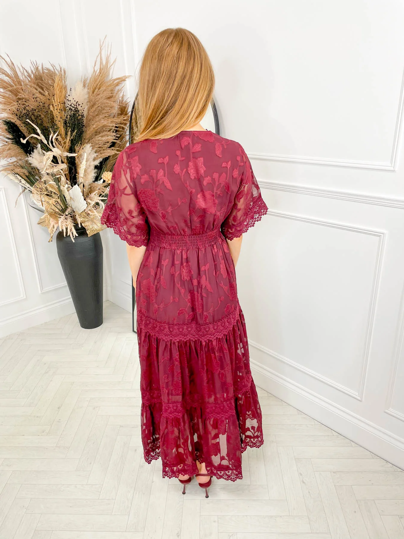 Olive Dress - Wine - Image 6