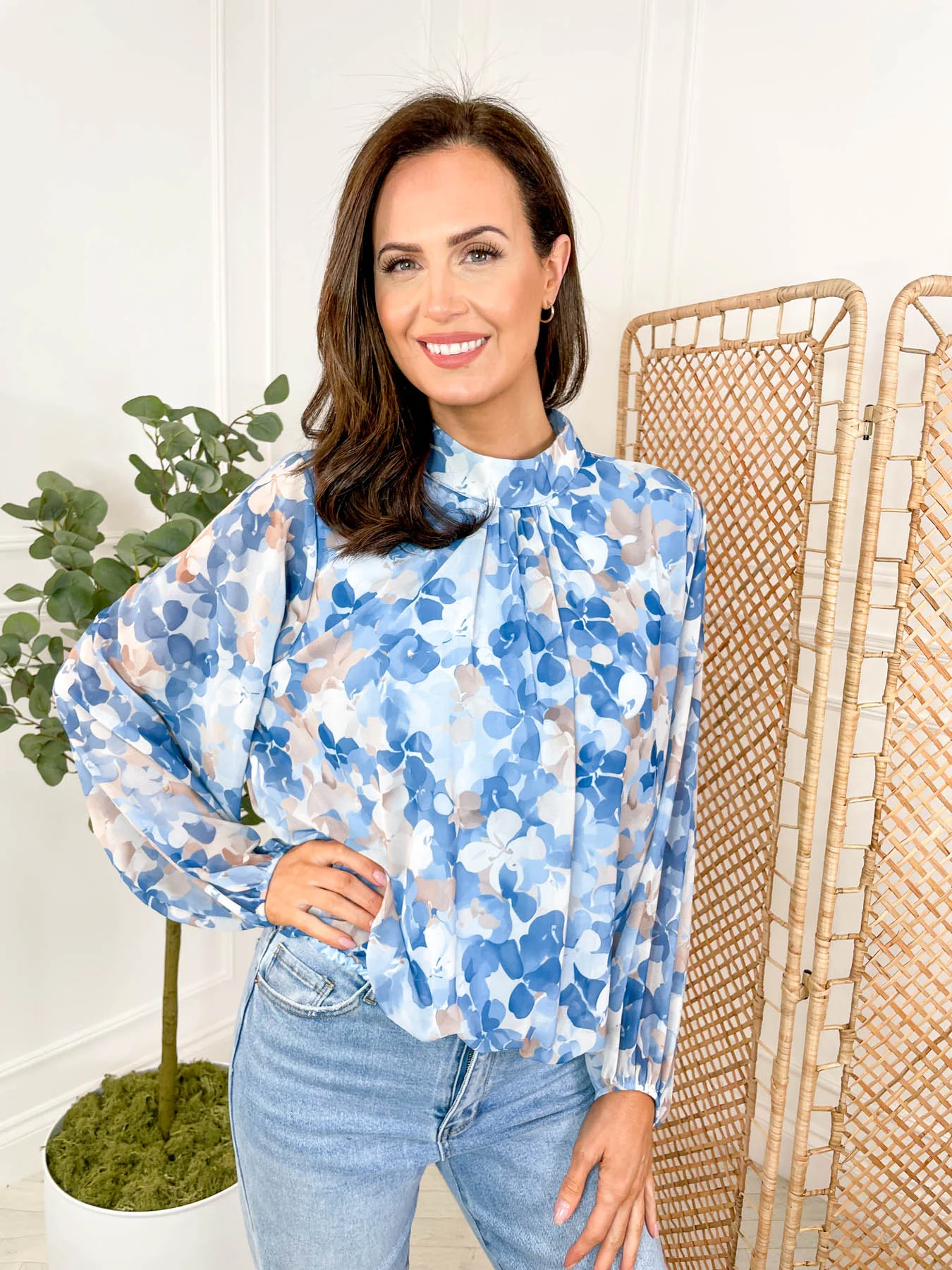 Pansy Blouse Abstract - 4 Colours - Image 11