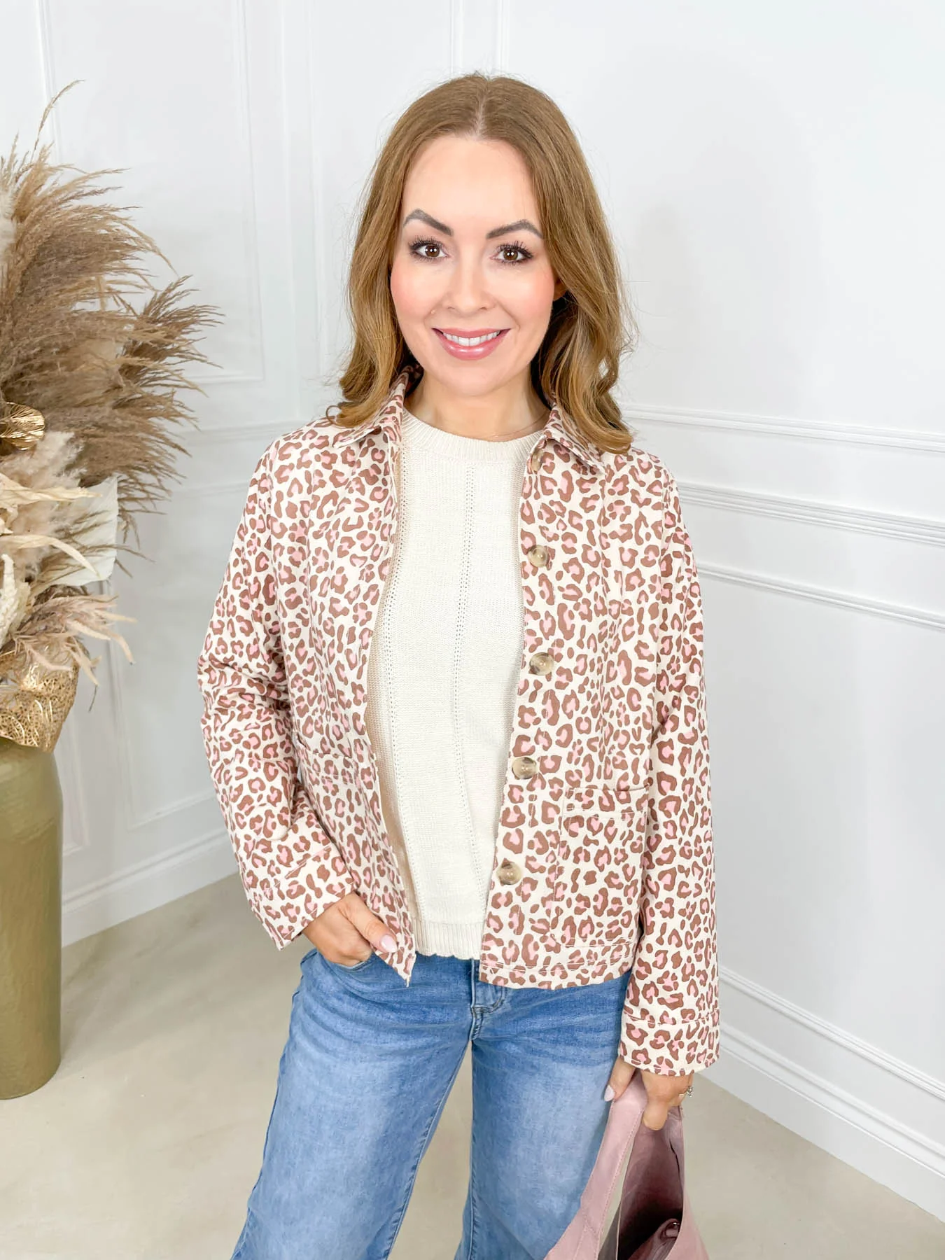 Pippa Jacket - Stone Classic Leopard by Sugarhill Brighton - Image 2