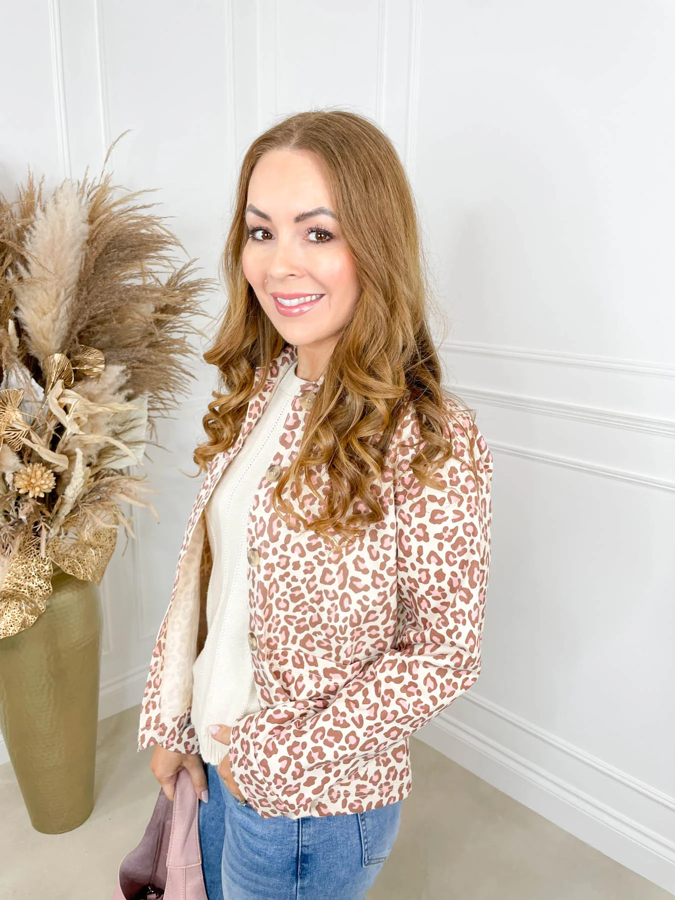 Pippa Jacket - Stone Classic Leopard by Sugarhill Brighton - Image 6
