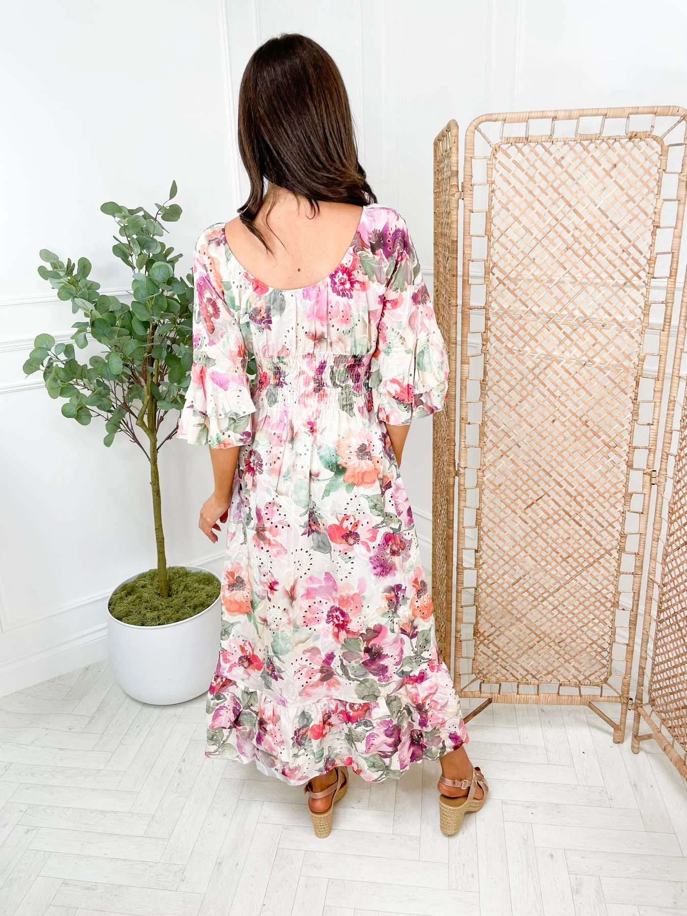 Rihanne Dress - Pink Floral - Image 7