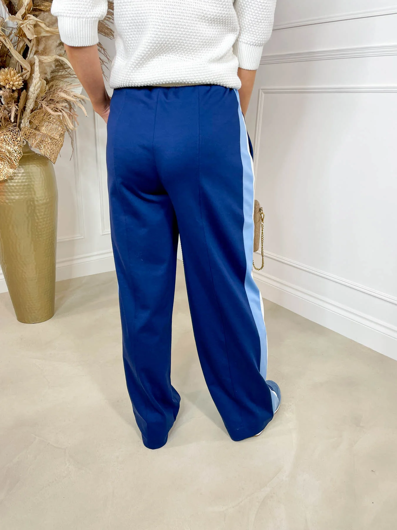 Riz Wide Leg Stripe Jogger - Image 4
