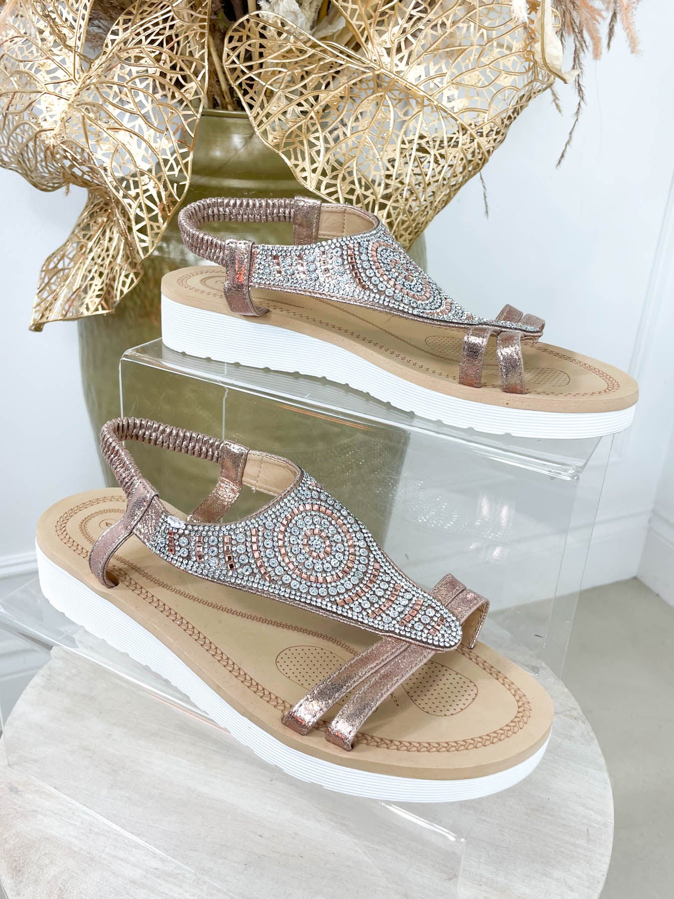 Sofia Sandal - Rose Gold - Image 3
