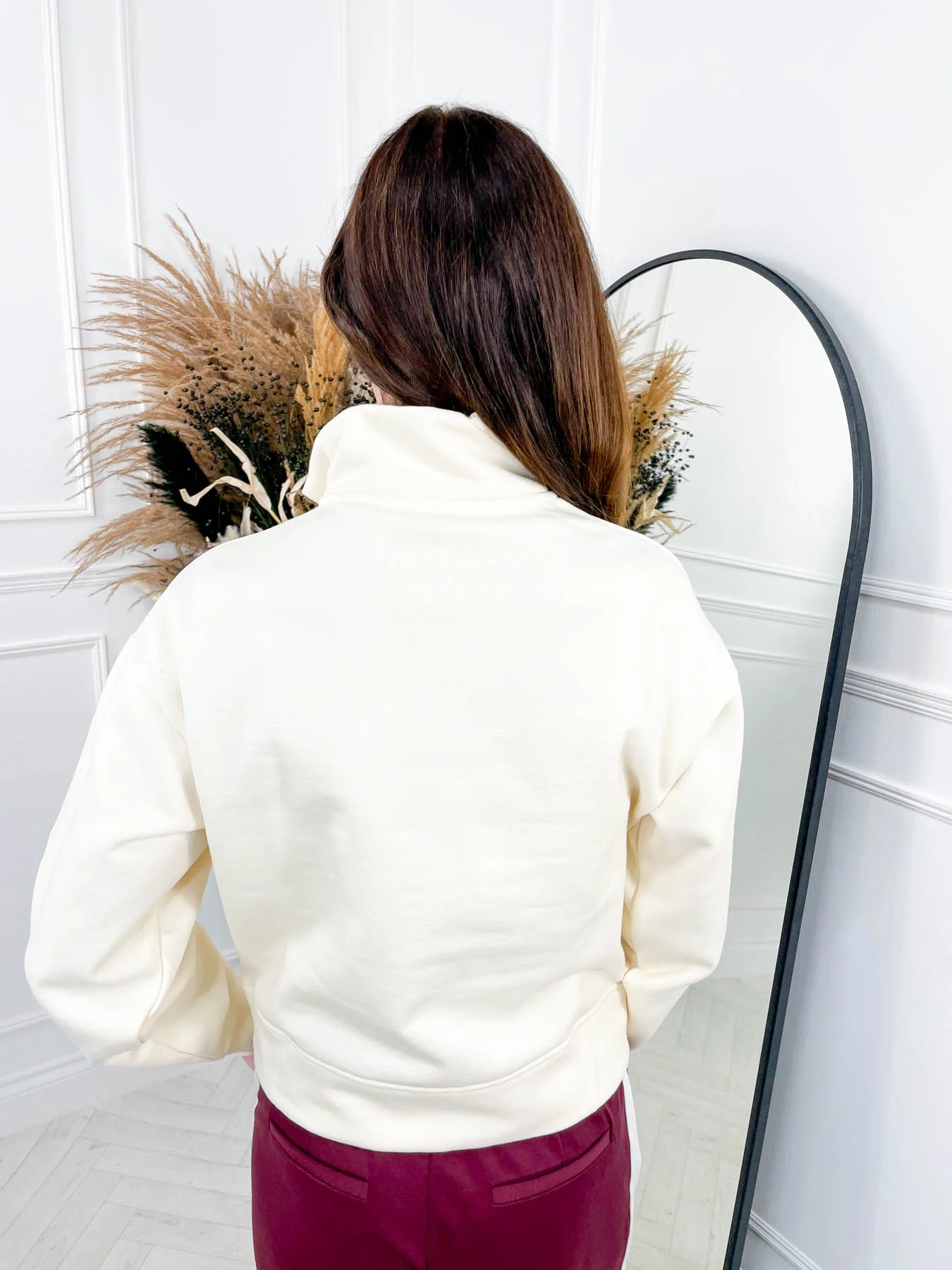 Solle Zip Jumper - Cream - Image 6