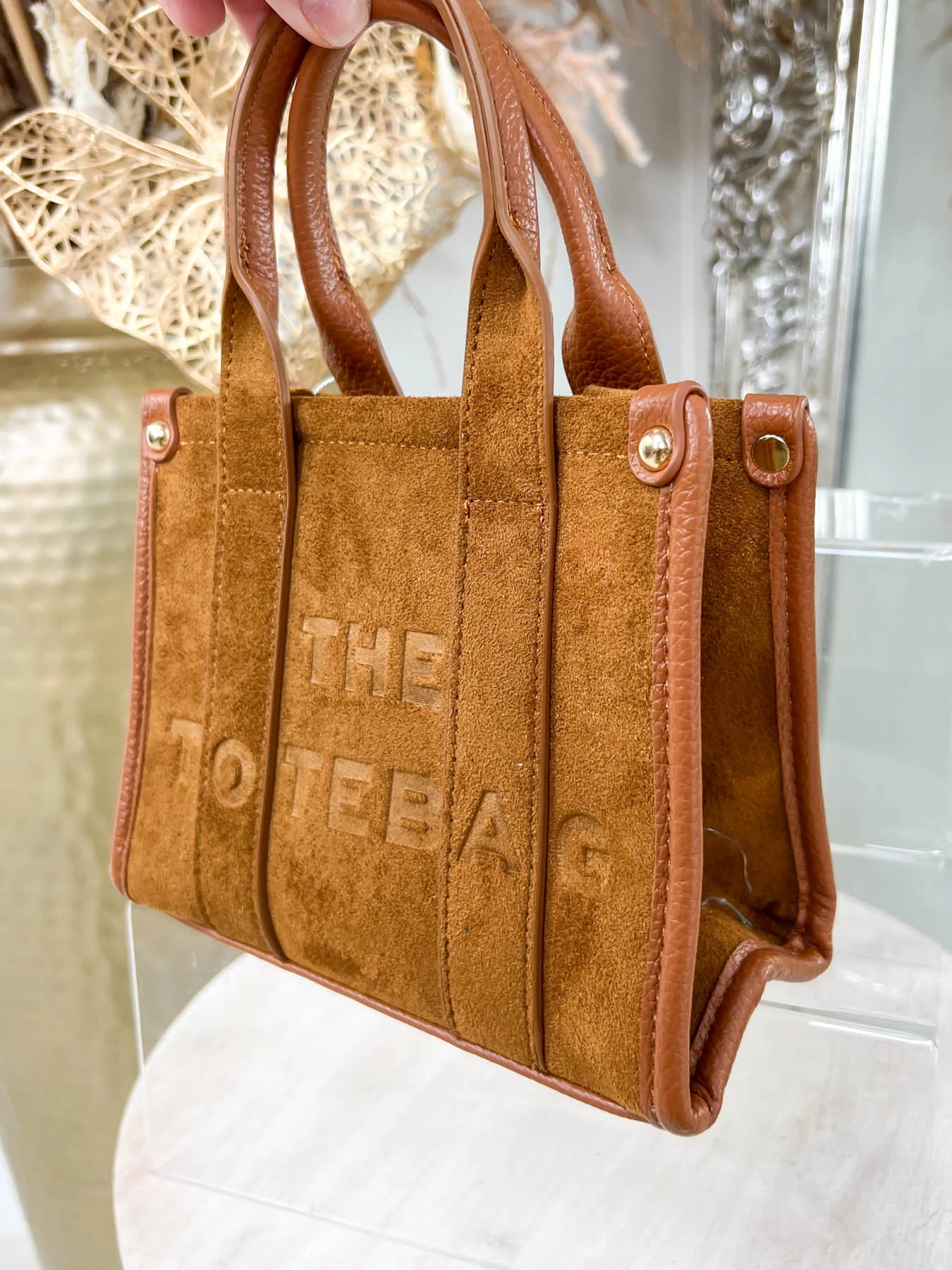 Tala Mini Tote Bag - Tan - Image 2