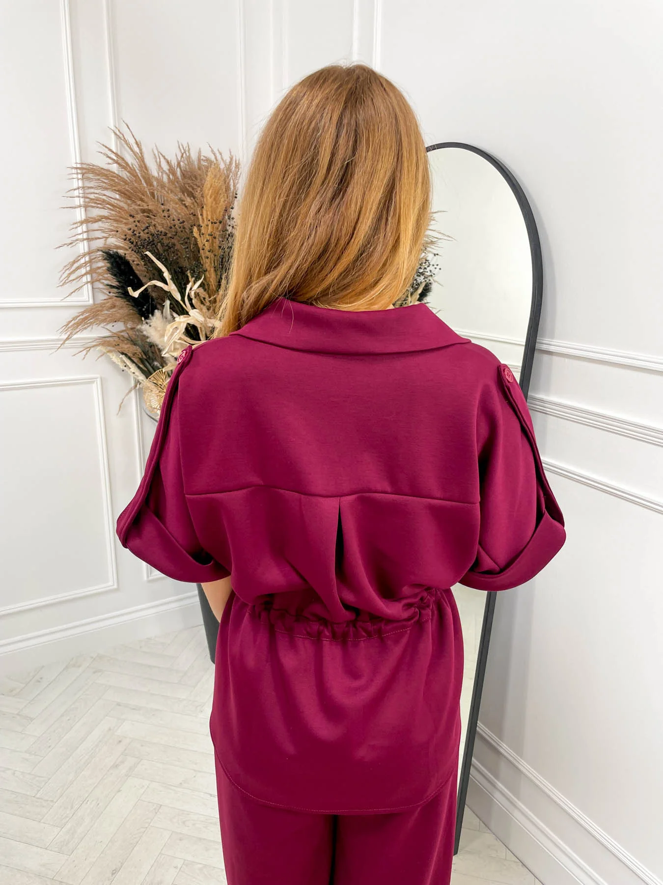 Tiffany Two Piece Set - Burgundy - Image 8