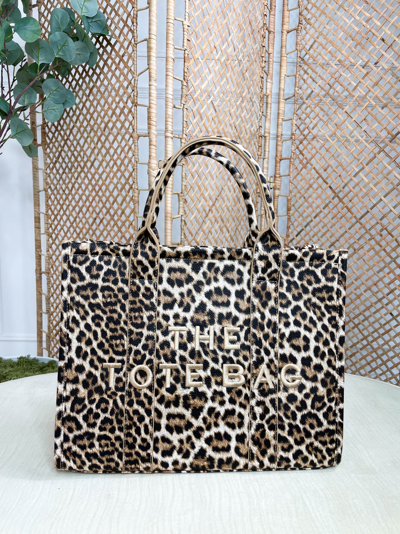 Tora Tote Bag Leopard - 2 Colours - Image 3