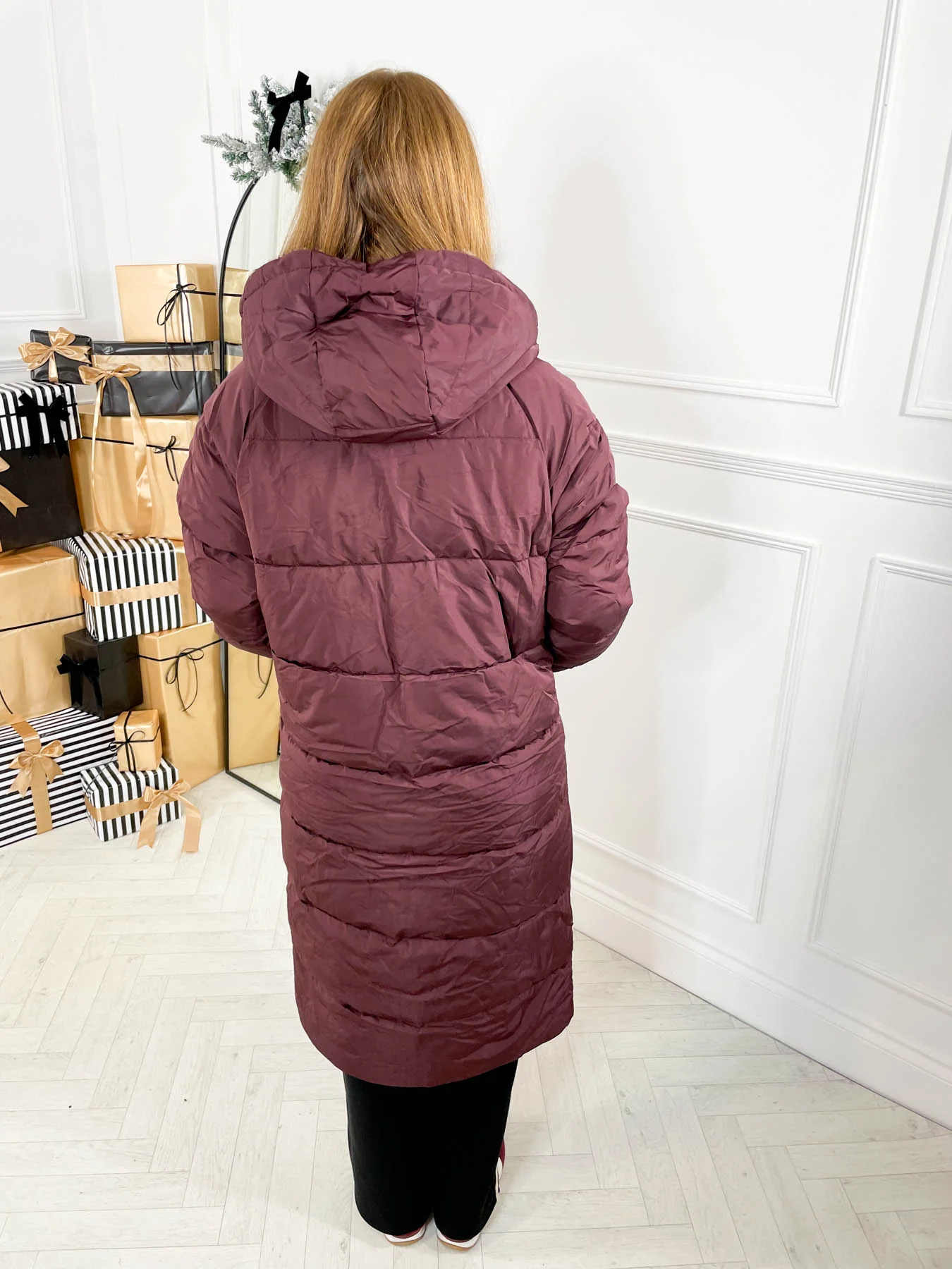 Wild Side Reversible Coat - Burgundy - Image 6
