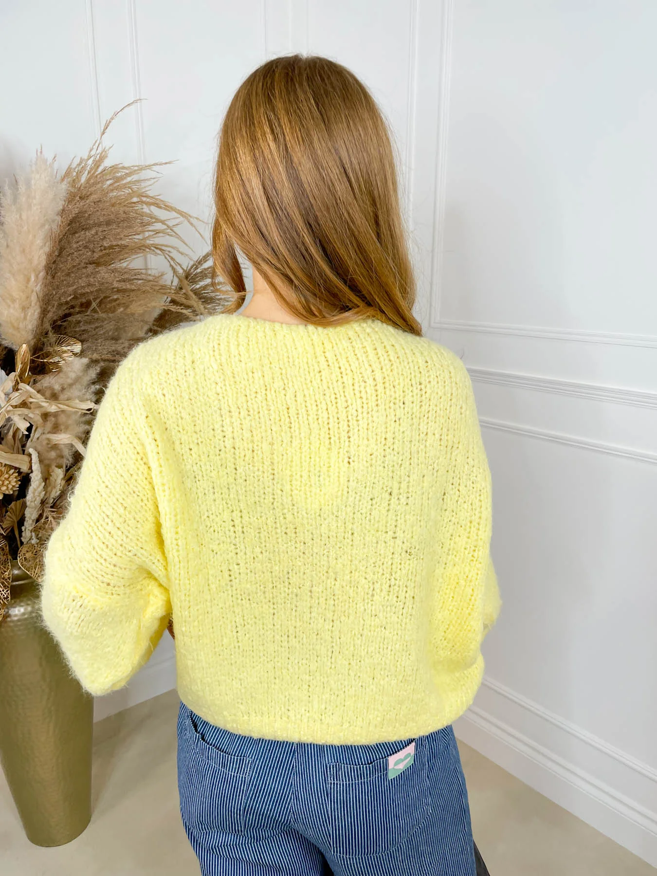Winnie Knitted Jumper - Yellow - Image 5